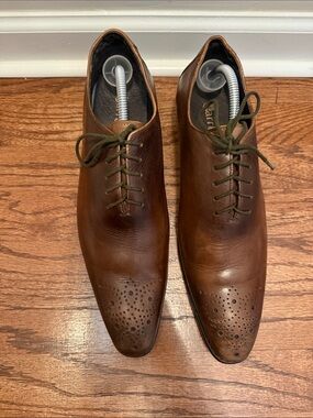Carrucci Hand Burnished Wholecut Calf Oxford Shoes